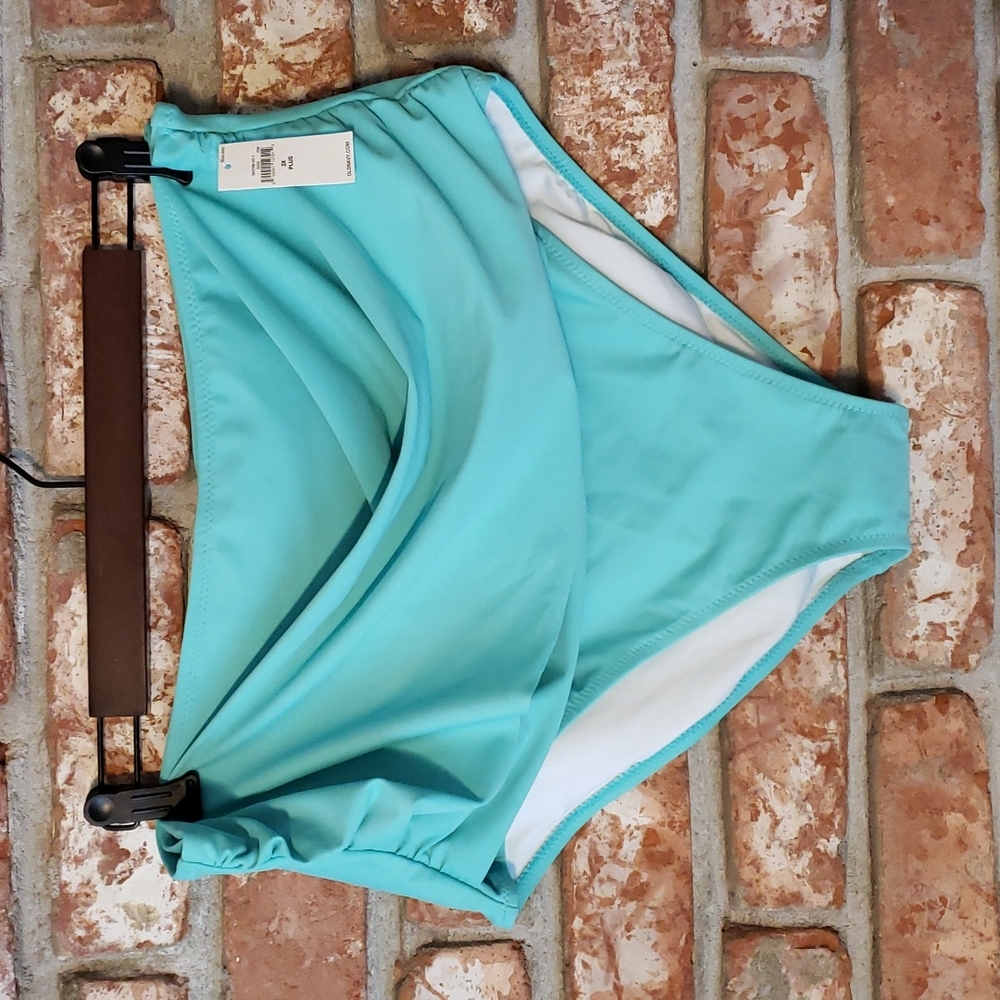 NWT Old Navy Women's High Waisted Wrap Front Secret Slim Swim Bottoms